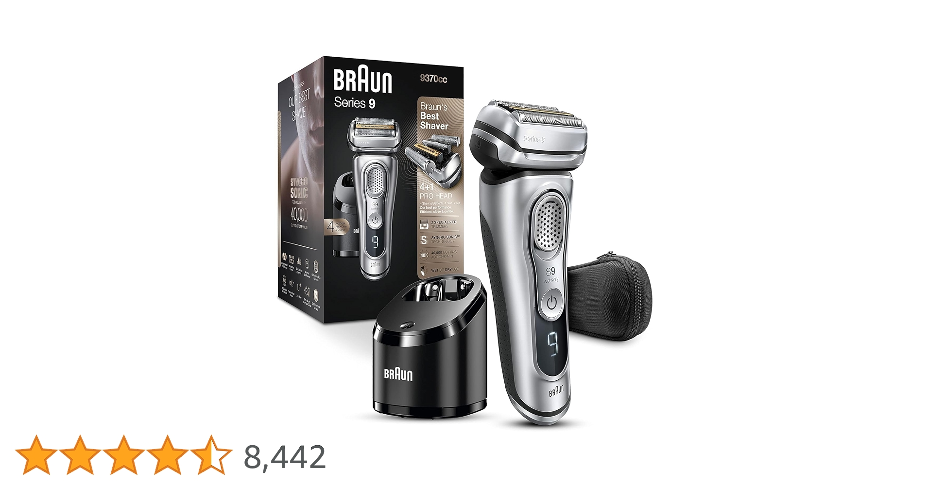Amazon | Braun Electric Shaver, Series 9 9290cc Men's Electric